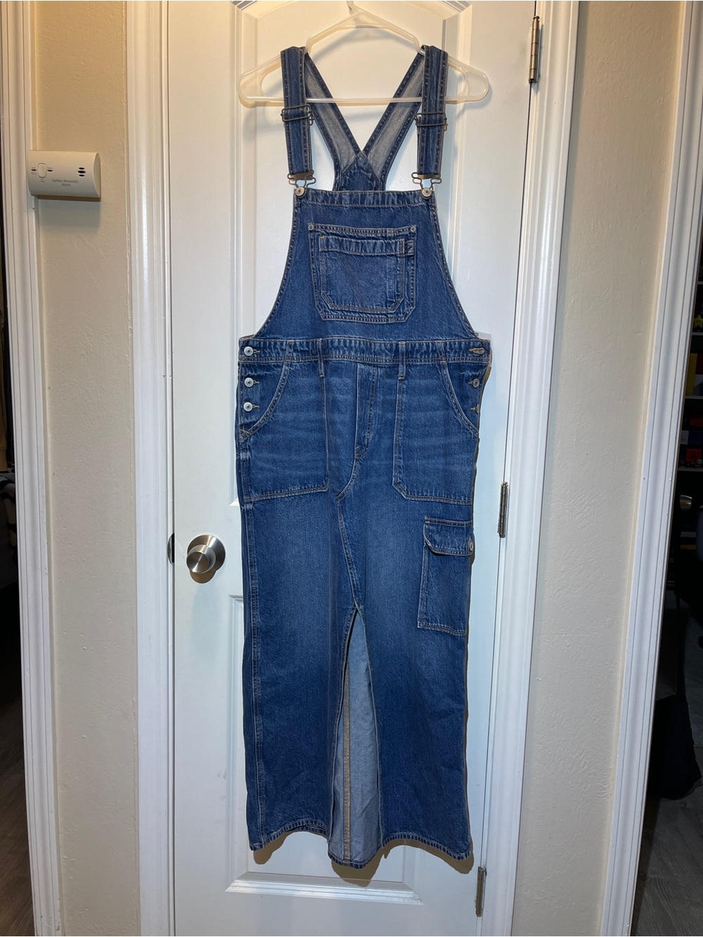 American Eagle Outfitters Blue Denim Relaxed Women's Overalls